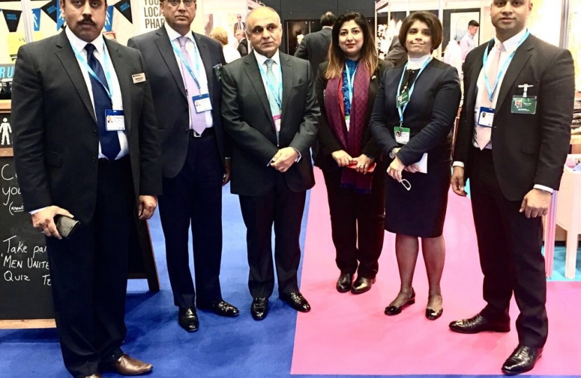 CFOP touring the Conservative Party Conference with HE Syed Ibne Abbas High Commissioner of Pakistan